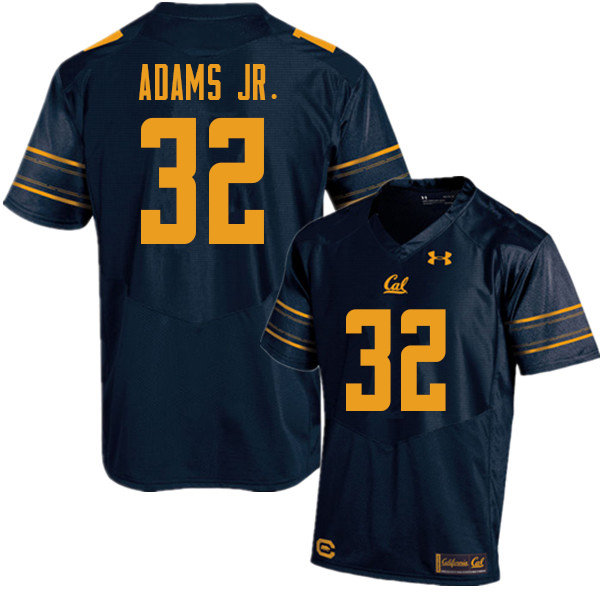 Men #32 Johnny Adams Jr. Cal Bears UA College Football Jerseys Sale-Navy